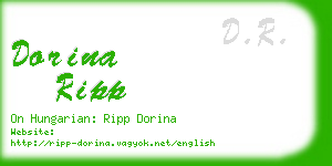 dorina ripp business card